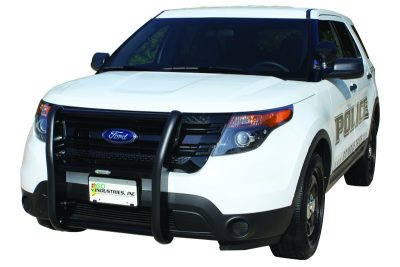 38016 – Push Bumper – Center Section Only – Ford Interceptor SUV – Black (No Trimming Required) ’12-’15