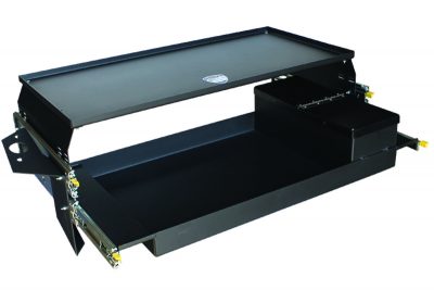 38212 – Double Shelf Trunk Tray w/Storage Compartment – Black