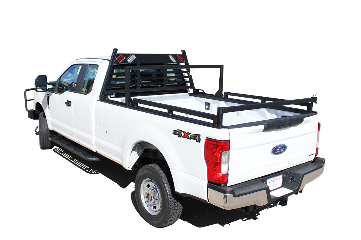 23625B - Truck Rack System with Bed Caps - Long Bed 2 truck accessories, grille guards, go industries